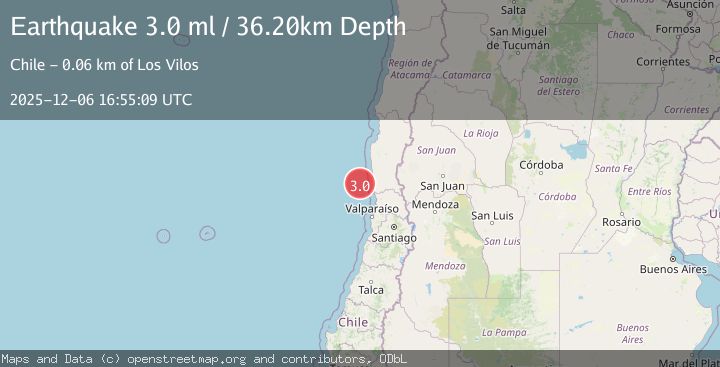 Map of OFFSHORE COQUIMBO, CHILE