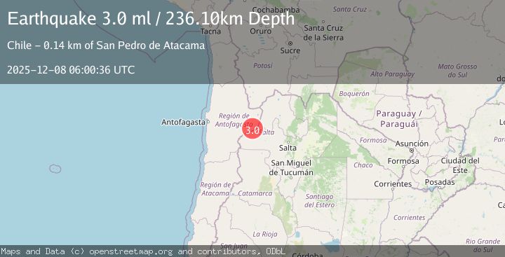 Map of ANTOFAGASTA, CHILE