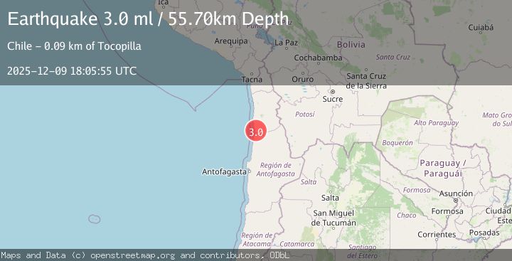 Map of TARAPACA, CHILE