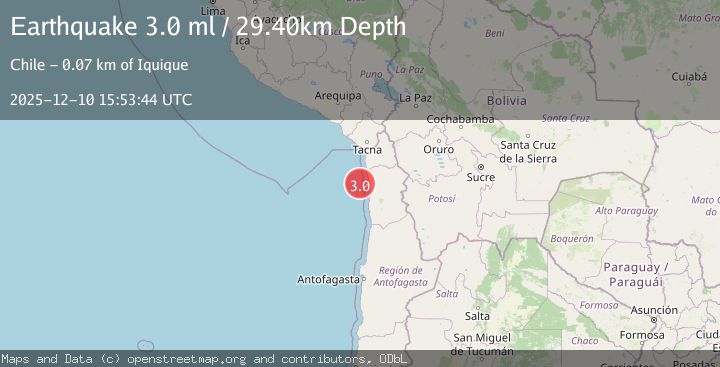 Map of OFFSHORE TARAPACA, CHILE
