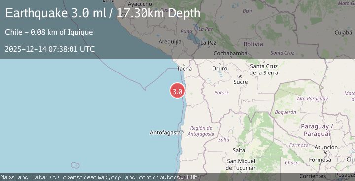 Map of OFFSHORE TARAPACA, CHILE
