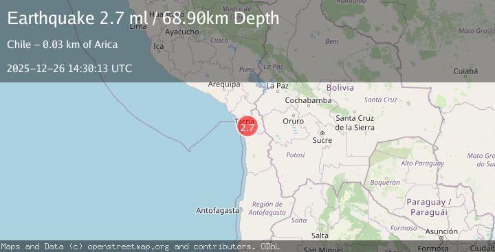 Map of TARAPACA, CHILE