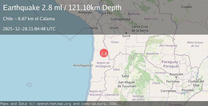 Map of ANTOFAGASTA, CHILE