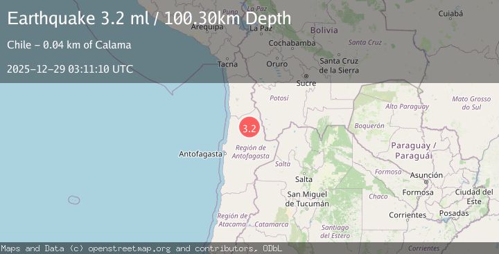 Map of ANTOFAGASTA, CHILE