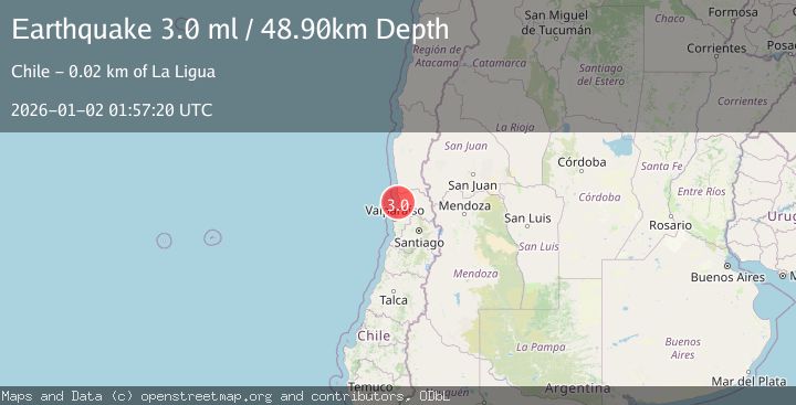 Map of OFFSHORE VALPARAISO, CHILE