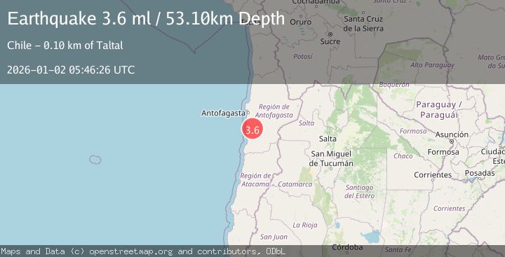 Map of ANTOFAGASTA, CHILE