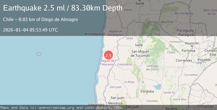 Map of ATACAMA, CHILE