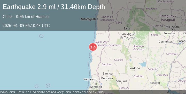 Map of OFFSHORE ATACAMA, CHILE