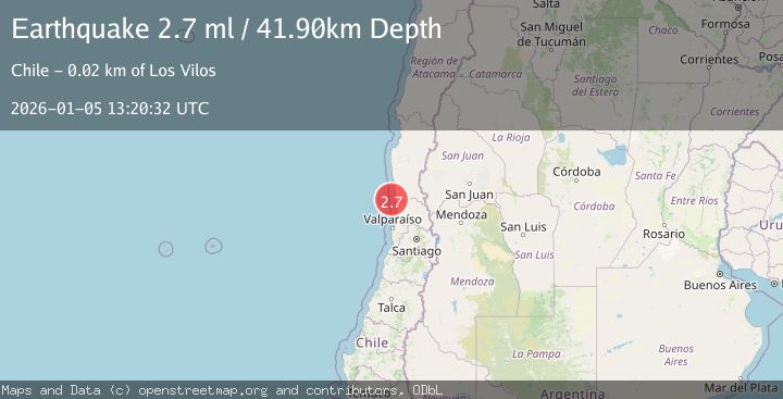 Map of OFFSHORE COQUIMBO, CHILE