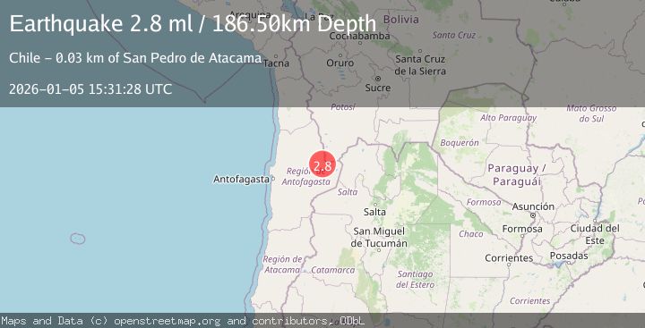Map of ANTOFAGASTA, CHILE
