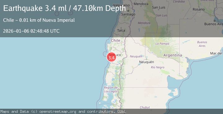 Map of ARAUCANIA, CHILE