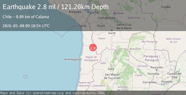 Map of ANTOFAGASTA, CHILE