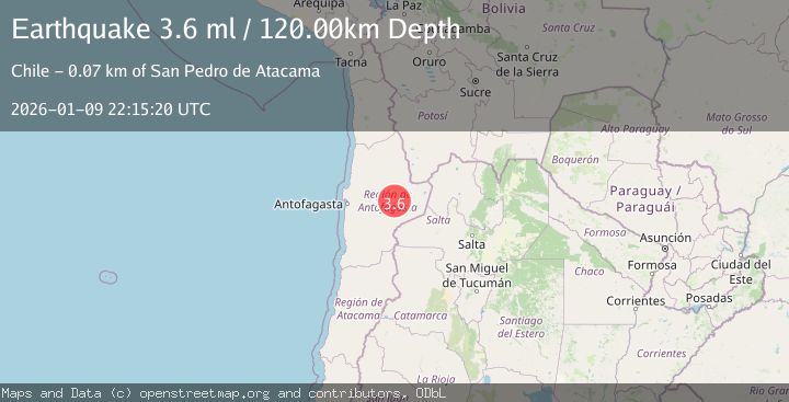 Map of ANTOFAGASTA, CHILE