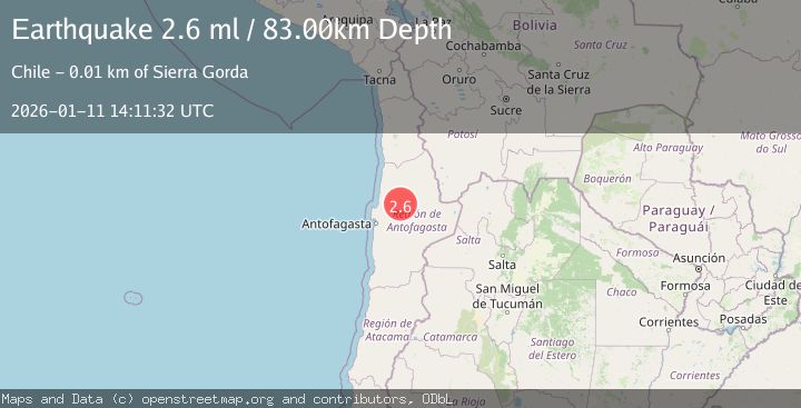 Map of ANTOFAGASTA, CHILE