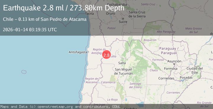 Map of ANTOFAGASTA, CHILE
