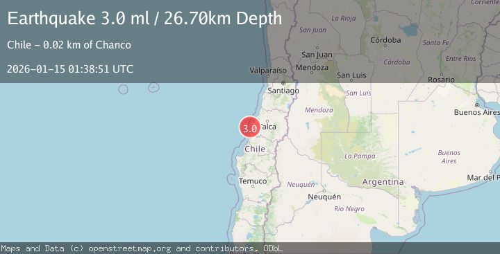 Map of OFFSHORE MAULE, CHILE