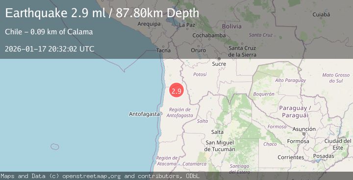 Map of ANTOFAGASTA, CHILE