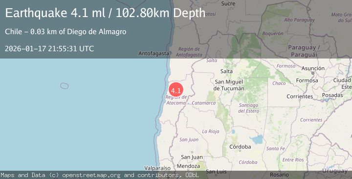 Map of ATACAMA, CHILE