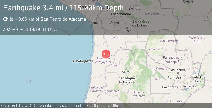 Map of ANTOFAGASTA, CHILE