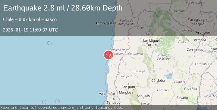Map of OFFSHORE ATACAMA, CHILE
