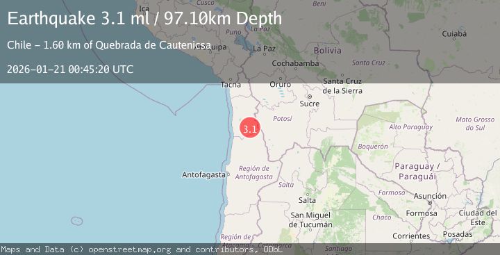 Map of TARAPACA, CHILE