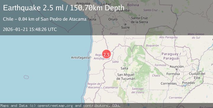 Map of ANTOFAGASTA, CHILE