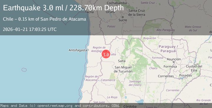 Map of ANTOFAGASTA, CHILE