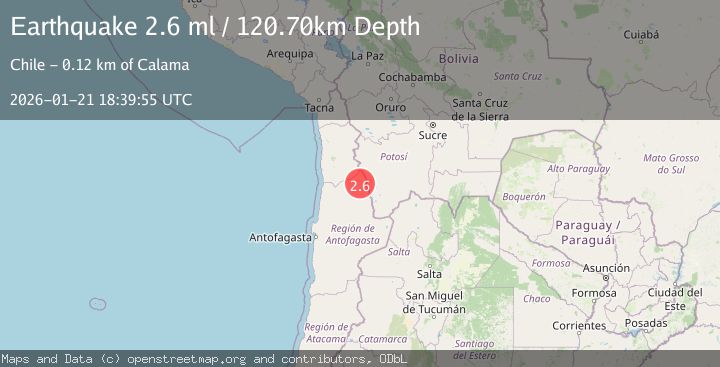 Map of ANTOFAGASTA, CHILE