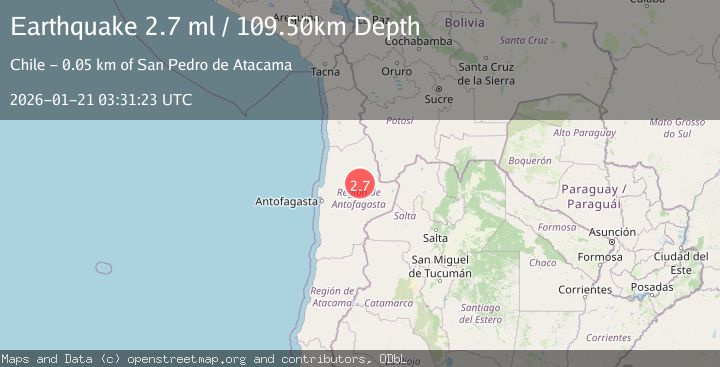 Map of ANTOFAGASTA, CHILE