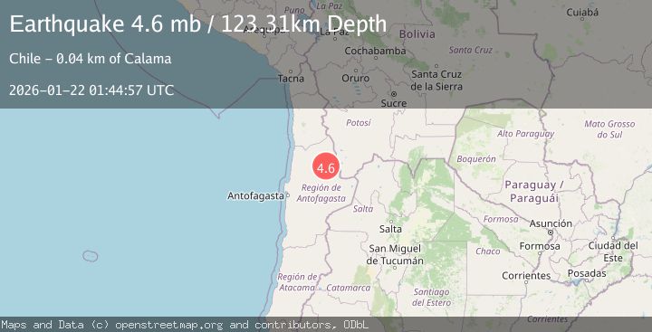 Map of ANTOFAGASTA, CHILE