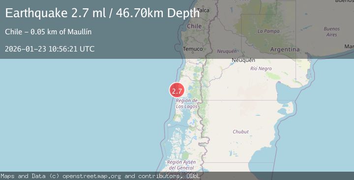 Map of OFFSHORE LOS LAGOS, CHILE