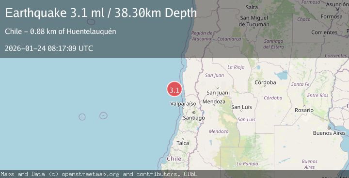 Map of OFFSHORE COQUIMBO, CHILE