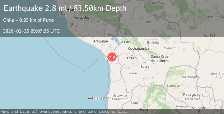 Map of TARAPACA, CHILE