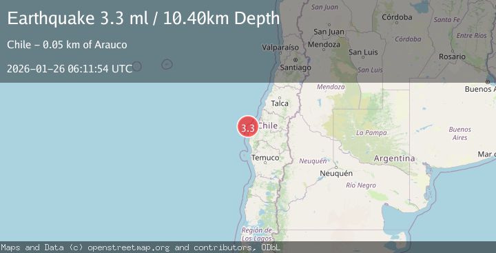 Map of OFFSHORE BIO-BIO, CHILE