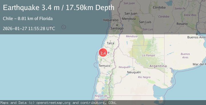 Map of BIO-BIO, CHILE