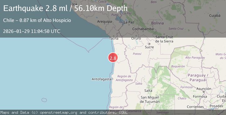 Map of OFFSHORE TARAPACA, CHILE
