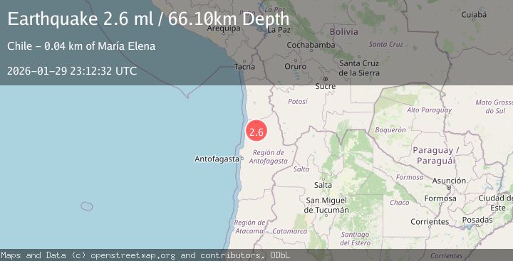 Map of ANTOFAGASTA, CHILE