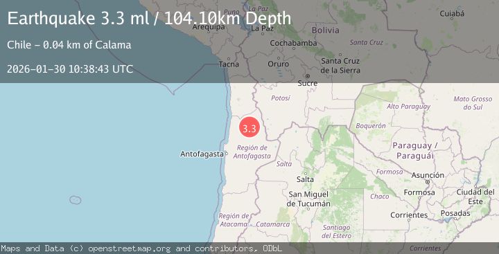 Map of ANTOFAGASTA, CHILE
