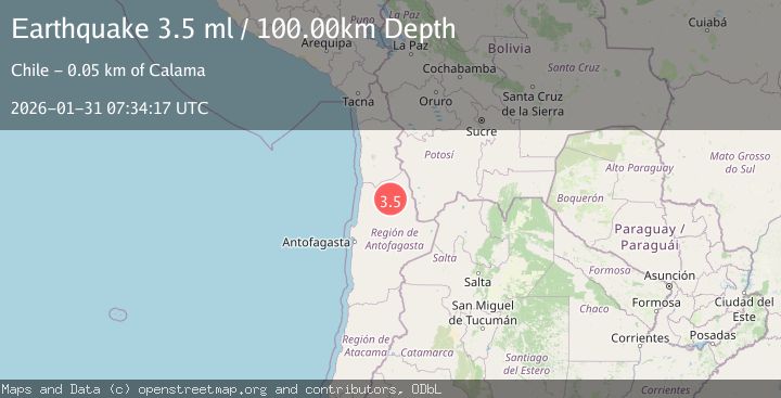 Map of ANTOFAGASTA, CHILE