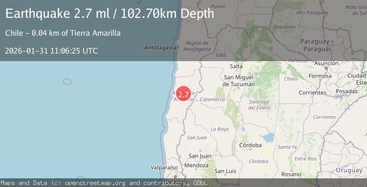 Map of ATACAMA, CHILE
