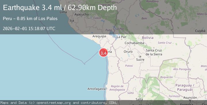 Map of OFFSHORE TARAPACA, CHILE