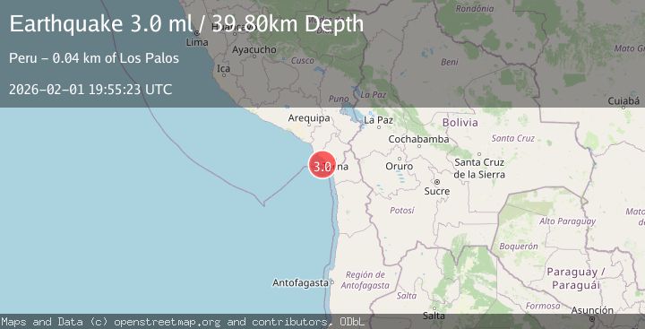 Map of OFFSHORE TARAPACA, CHILE