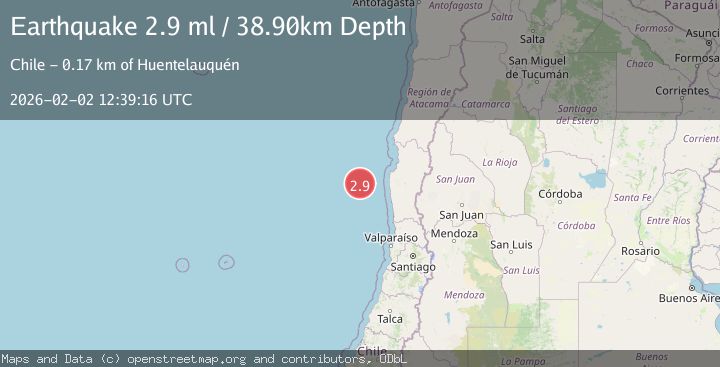 Map of OFF COAST OF COQUIMBO, CHILE