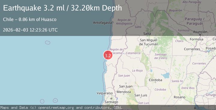 Map of OFFSHORE ATACAMA, CHILE