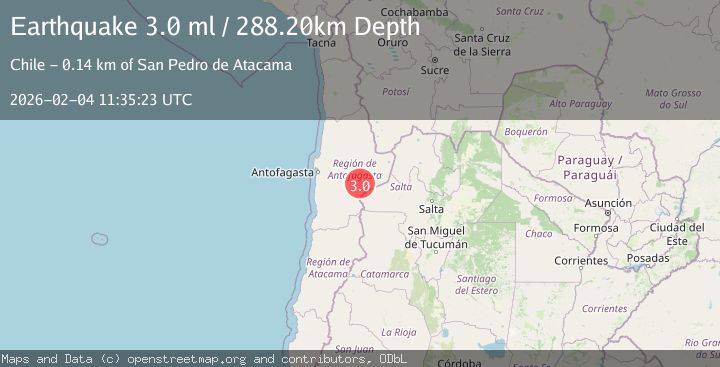 Map of ANTOFAGASTA, CHILE