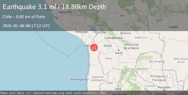 Map of TARAPACA, CHILE