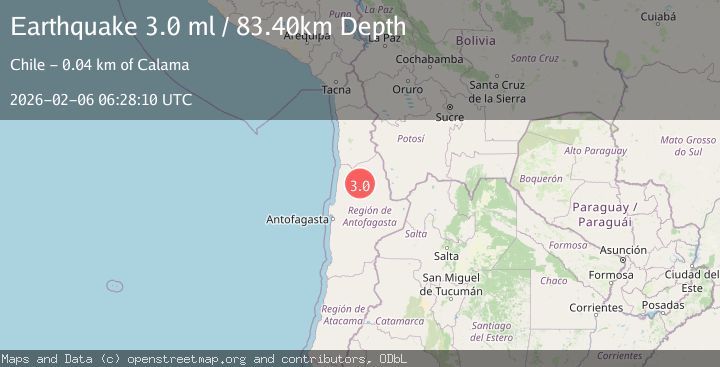 Map of ANTOFAGASTA, CHILE