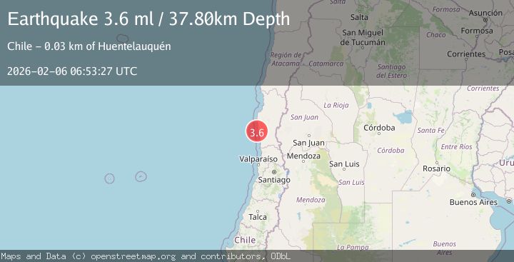 Map of OFFSHORE COQUIMBO, CHILE