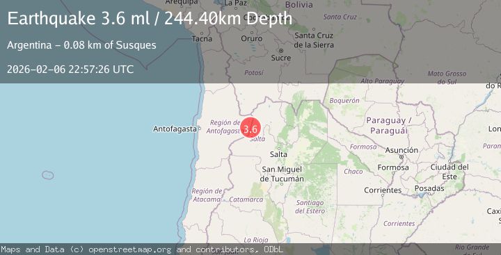 Map of JUJUY, ARGENTINA