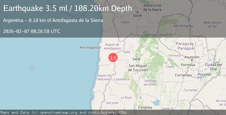 Map of ANTOFAGASTA, CHILE